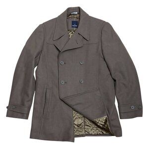 DANIEL HECHTER Designer Insulated Business Casual Pea Coat Mens Small